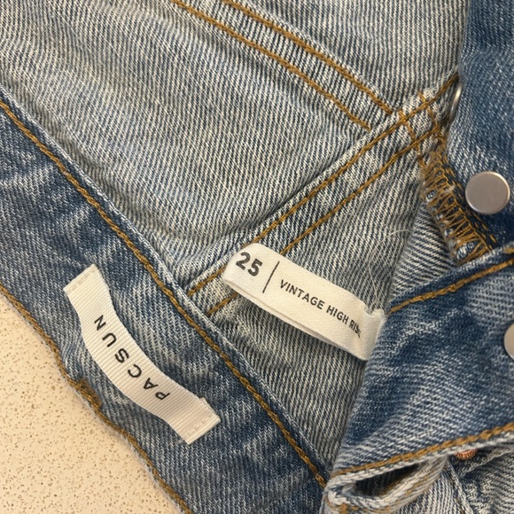 PacSun Light Blue High-Rise Denim Shorts - Picture 3 of 5